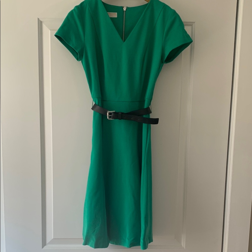 MICHAEL Michael Kors Green Dress with Belt